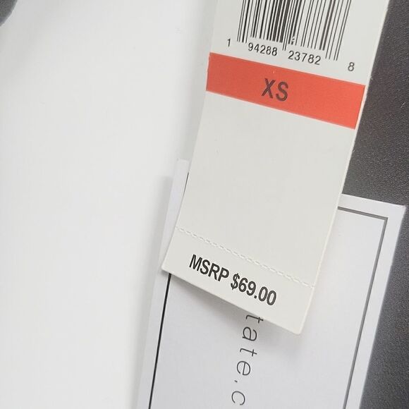 1.State Womens Sz XS Long Sleeve Cross Halter Neck Cold Shoulder Top - Picture 4 of 5